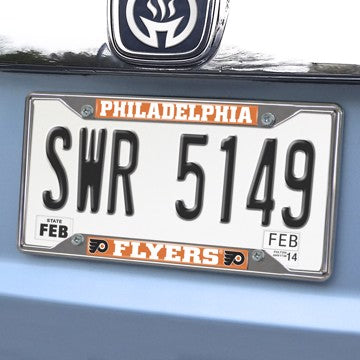 Wholesale-Philadelphia Flyers License Plate Frame NHL Exterior Auto Accessory - 6.25" x 12.25" SKU: 14883