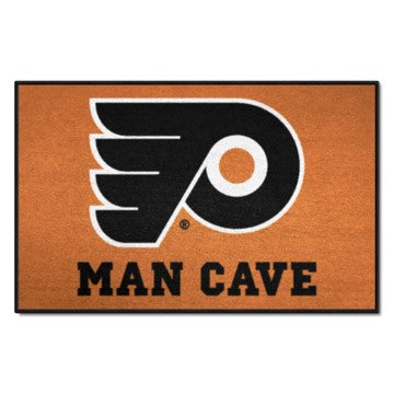 Wholesale-Philadelphia Flyers Man Cave Starter NHL Accent Rug - 19" x 30" SKU: 14470