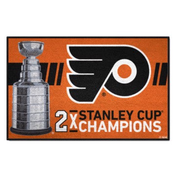 Wholesale-Philadelphia Flyers Starter Mat - Dynasty NHL Accent Rug - 19"x30" SKU: 34296