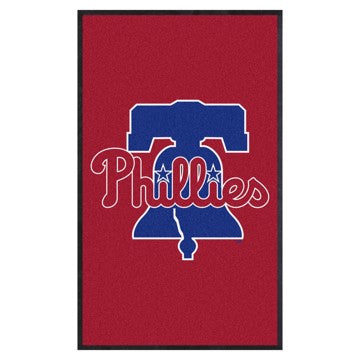 Wholesale-Philadelphia Phillies 3X5 High-Traffic Mat with Durable Rubber Backing MLB Commercial Mat - Portrait Orientation - Indoor - 33.5" x 57" SKU: 9593