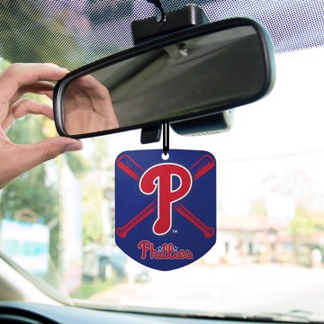 Wholesale-Philadelphia Phillies Air Freshener 2-pk MLB Interior Auto Accessory - 2 Piece SKU: 61553