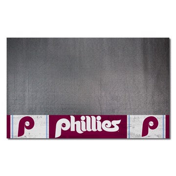 Wholesale-Philadelphia Phillies Grill Mat MLB Vinyl Mat - 26" x 42" SKU: 2189