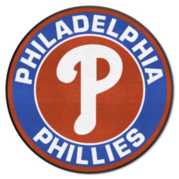 Wholesale-Philadelphia Phillies Roundel Mat MLB Accent Rug - Round - 27" diameter SKU: 18146