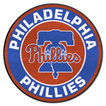 Wholesale-Philadelphia Phillies Roundel Mat MLB Accent Rug - Round - 27" diameter SKU: 29059