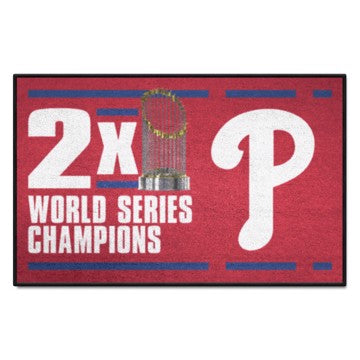 Wholesale-Philadelphia Phillies Starter Mat - Dynasty MLB Accent Rug - 19" x 30" SKU: 36091