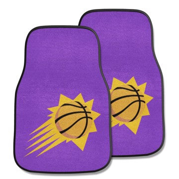 Wholesale-Phoenix Suns 2-pc Carpet Car Mat Set NBA Auto Floor Mat - 2 piece Set - 17" x 27" SKU: 9381