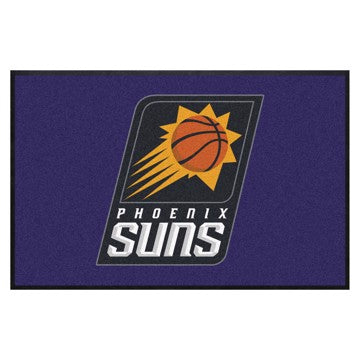 Wholesale-Phoenix Suns 4X6 High-Traffic Mat with Rubber Backing NBA Commercial Mat - Landscape Orientation - Indoor - 43" x 67" SKU: 9943