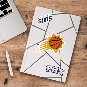 Wholesale-Phoenix Suns Decal 3-pk NBA 3 Piece - 5” x 6.25” (total) SKU: 63265