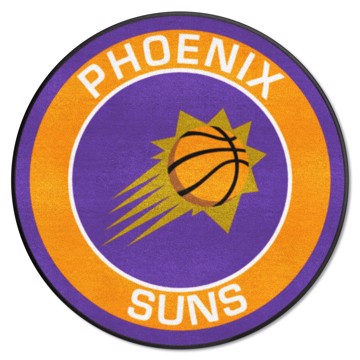 Wholesale-Phoenix Suns Roundel Mat NBA Accent Rug - Round - 27" diameter SKU: 18849