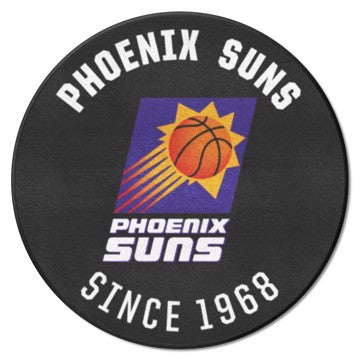 Wholesale-Phoenix Suns Roundel Mat - Retro Collection NBA Accent Rug - Round - 27" diameter SKU: 35371