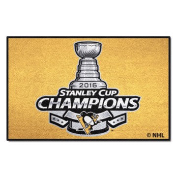 Wholesale-Pittsburgh Penguins Championship Starter Mat NHL Accent Rug - 19" x 30" SKU: 20881