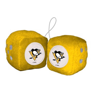 Wholesale-Pittsburgh Penguins Fuzzy Dice NHL 3" Cubes SKU: 32004