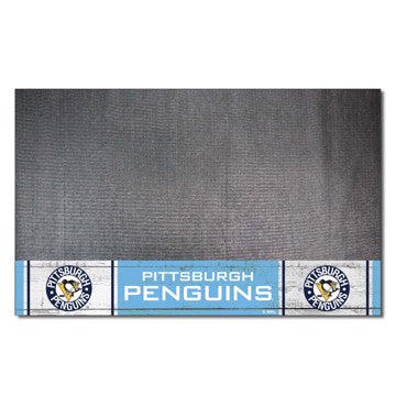 Wholesale-Pittsburgh Penguins Grill Mat - Retro Collection NHL Vinyl Mat - 26" x 42" SKU: 35562