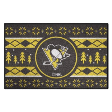 Wholesale-Pittsburgh Penguins Holiday Sweater Starter Mat NHL Accent Rug - 19" x 30" SKU: 26867
