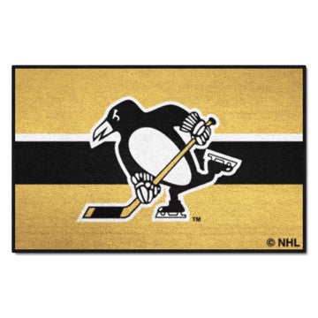 Wholesale-Pittsburgh Penguins Starter - Uniform Alternate Jersey NHL Accent Rug - 19" x 30" SKU: 31946