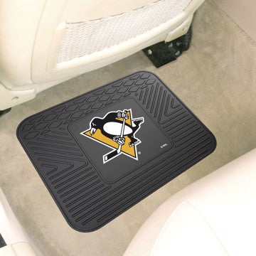Wholesale-Pittsburgh Penguins Utility Mat NHL Back Seat Car Floor Mats - 1 Piece - 14" x 17" SKU: 10780