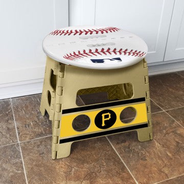 Wholesale-Pittsburgh Pirates Folding Step Stool MLB Foot Stool - 14" x 13" SKU: 27325