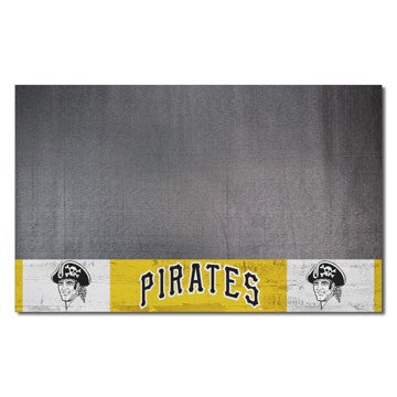Wholesale-Pittsburgh Pirates Grill Mat - Retro Collection MLB Vinyl Mat - 26" x 42" SKU: 2086