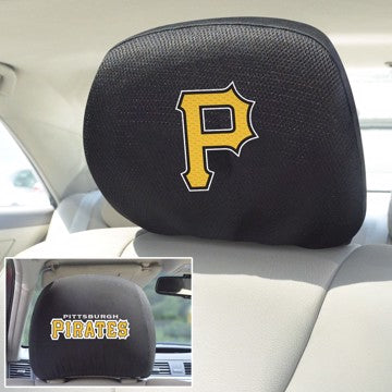 Wholesale-Pittsburgh Pirates Headrest Cover MLB Universal Fit - 10" x 13" SKU: 12548