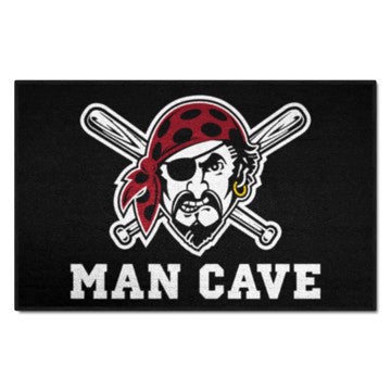 Wholesale-Pittsburgh Pirates Man Cave Starter MLB Accent Rug - 19" x 30" SKU: 30744