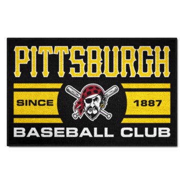 Wholesale-Pittsburgh Pirates Starter Mat - Uniform MLB Accent Rug - 19" x 30" SKU: 30754