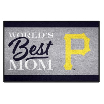 Wholesale-Pittsburgh Pirates Starter Mat - World's Best Mom MLB Accent Rug - 19" x 30" SKU: 34108