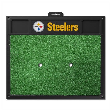Wholesale-Pittsburgh Steelers Golf Hitting Mat NFL Golf Accessory - 20" x 17" SKU: 15473