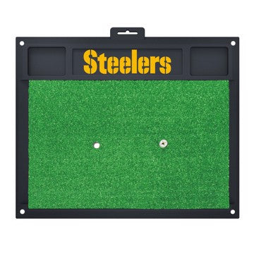 Wholesale-Pittsburgh Steelers Golf Hitting Mat NFL Golf Accessory - 20" x 17" SKU: 17393