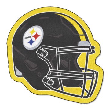 Wholesale-Pittsburgh Steelers Mascot Mat - Helmet NFL Accent Rug - Approximately 36" x 36" SKU: 31752