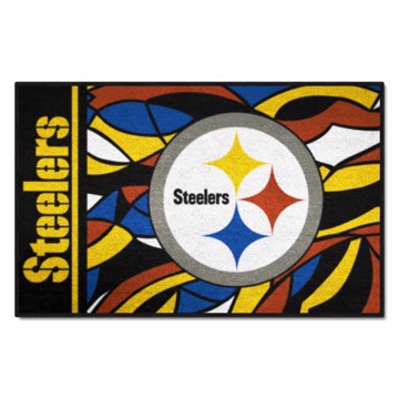 Wholesale-Pittsburgh Steelers NFL x FIT Starter Mat NFL Accent Rug - 19" x 30" SKU: 23357
