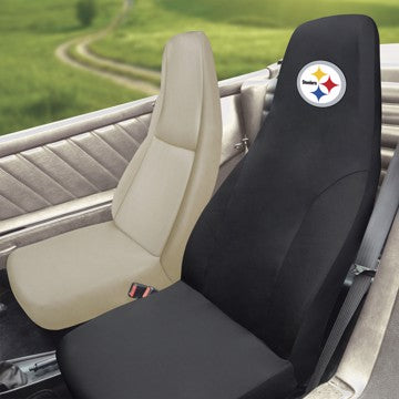 Wholesale-Pittsburgh Steelers Seat Cover NFL Universal Fit - 20" x 48" SKU: 21422