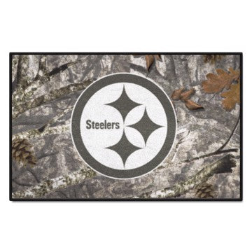 Wholesale-Pittsburgh Steelers Starter Mat - Camo NFL Accent Rug - 19" x 30" SKU: 34237