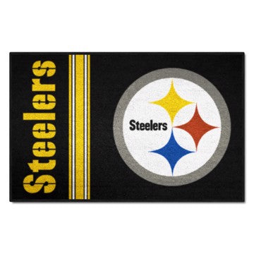 Wholesale-Pittsburgh Steelers Starter Mat - Uniform NFL Accent Rug - 19" x 30" SKU: 8233