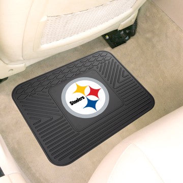 Wholesale-Pittsburgh Steelers Utility Mat NFL Back Seat Car Floor Mats - 1 Piece - 14" x 17" SKU: 9998