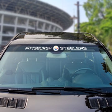 Wholesale-Pittsburgh Steelers Windshield Decal NFL 34” x 3.5 SKU: 61484
