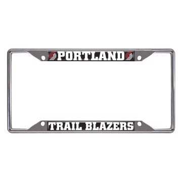 Wholesale-Portland Trail Blazers License Plate Frame NBA Exterior Auto Accessory - 6.25" x 12.25" SKU: 14889