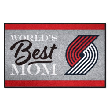 Wholesale-Portland Trail Blazers Starter Mat - World's Best Mom NBA Accent Rug - 19" x 30" SKU: 34193