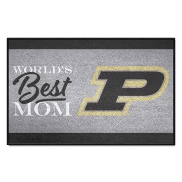 Wholesale-Purdue Boilermakers Starter Mat - World's Best Mom 19"x30" SKU: 34570