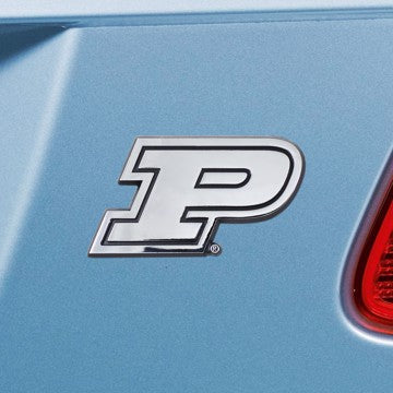 Wholesale-Purdue Emblem Purdue University Chrome Emblem 3"x3.2" - "P" Logo SKU: 20862