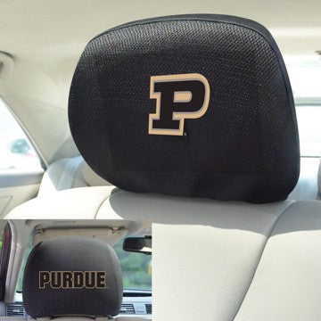 Wholesale-Purdue Headrest Cover Purdue University Headrest Cover 10"x13" - "P" Logo and Wordmark SKU: 25592