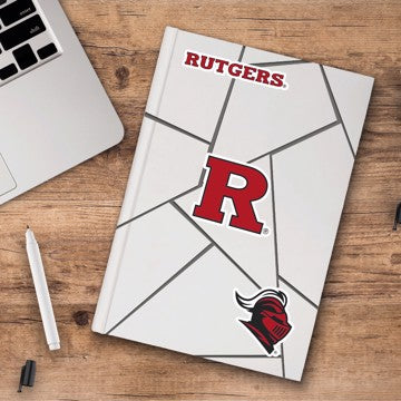 Wholesale-Rutgers Decal 3-pk Rutgers University Decal 3-pk 5” x 6.25” - 3 Various Logos / Wordmark SKU: 61076