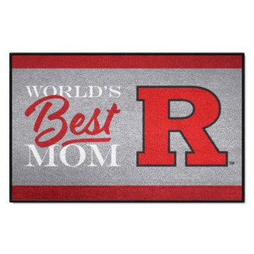 Wholesale-Rutgers Scarlett Knights Starter Mat - World's Best Mom 19"x30" SKU: 34586