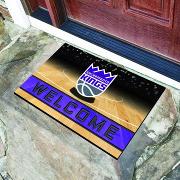 Wholesale-Sacramento Kings Crumb Rubber Door Mat NBA Outdoor Door Mat - 18" x 30" SKU: 21965