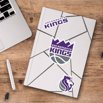 Wholesale-Sacramento Kings Decal 3-pk NBA 3 Piece - 5” x 6.25” (total) SKU: 63273