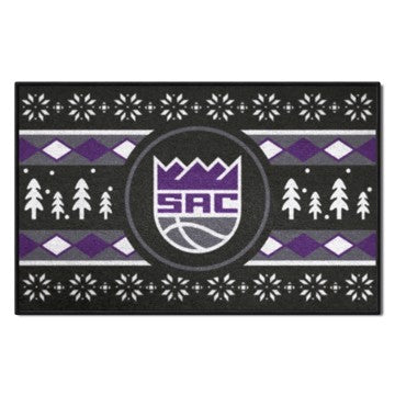 Wholesale-Sacramento Kings Holiday Sweater Starter Mat NBA Accent Rug - 19" x 30" SKU: 26840