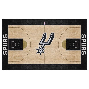 Wholesale-San Antonio Spurs 6X10 Plush NBA Plush Area Rug - 70" x 117" SKU: 34455