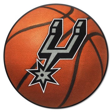 Wholesale-San Antonio Spurs Basketball Mat NBA Accent Rug - Round - 27" diameter SKU: 10196