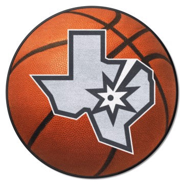 Wholesale-San Antonio Spurs Basketball Mat NBA Accent Rug - Round - 27" diameter SKU: 37103