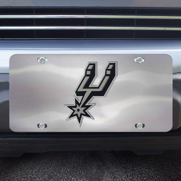 Wholesale-San Antonio Spurs Diecast License Plate NBA Exterior Auto Accessory - 12" x 6" SKU: 28630