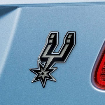 Wholesale-San Antonio Spurs Emblem - Color NBA Exterior Auto Accessory - Color Emblem - 2.5" x 3.2" SKU: 22249